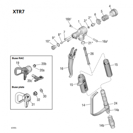 Pointeau XTR5+ / XTR7+ (18C010) Graco