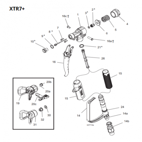 Pointeau XTR5+ / XTR7+ (18C010) Graco