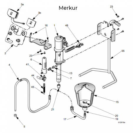 Flexible pneumatique avec raccord 7,5m (256390) Graco